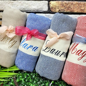 Personalized Beach Towel, Bridesmaid Gift, Personalized Gift, Bachelorette Party, Gift for Her, Party Favor, Wedding Gift, Birthday Day Gift