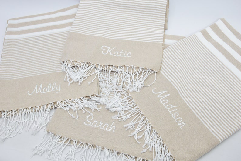 Personalized Bridesmaid Gift Box, Personalized Gifts Turkish Beach Towel, Bachelorette Party Gift, Wedding Gift Favors, Gift For Her and Him
