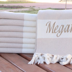 Personalized Gifts Turkish Beach Towel, Bachelorette Party Favors, Personalized Bridesmaid Gifts, Wedding Gifts, Gifts For Her, Custom Gifts, Personalized Gifts For Her, Personalized Bachelorette Party Favor, Bridesmaid Gifts Box, Home Decor Gifts