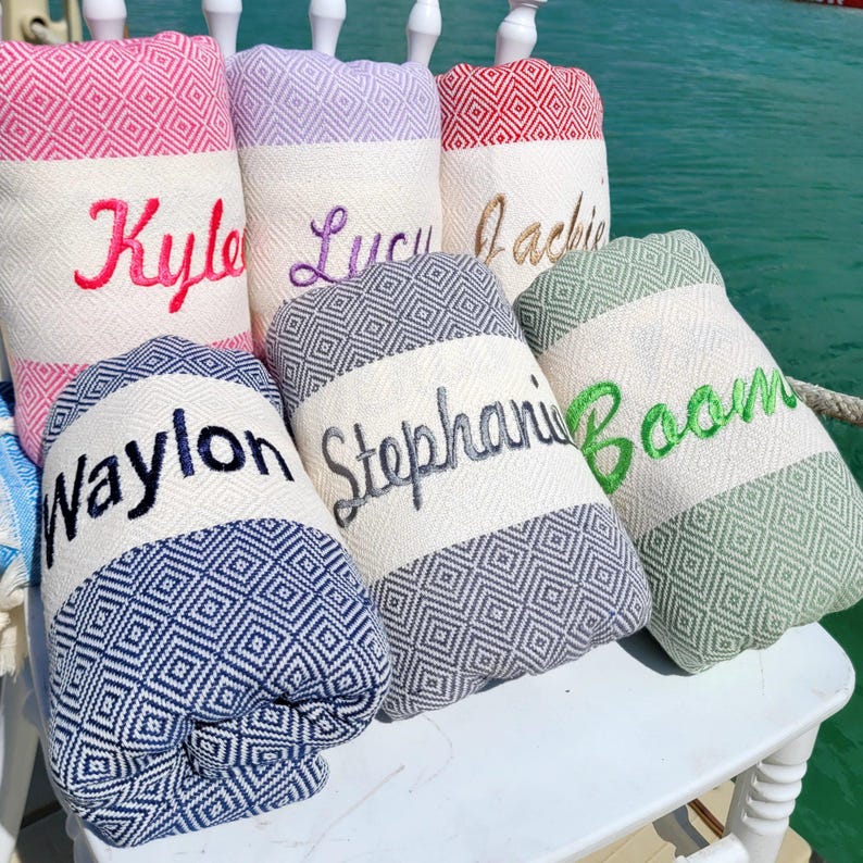 Personalized Turkish beach towel, Personalized gifts, Bachelorette party, Bridesmaid gifts, Wedding gift, Gift For Women, Gift For Her, Gift For Him, Home Gift, Home Decor, Turkish Beach Towel, Birthday Gift, Housewarming Gift, Anniversary gift, Gift for Kids, Party Favor, Custom gifts, Unique gifts, Handmade gifts, Gift for her, Gift for him, Gift for mom, Gift for dad, Anniversary gift, Birthday gift, Maid of honor gift, Bride gift box, Groomsmen gift, Housewarming gift, Newborn Baby Gift