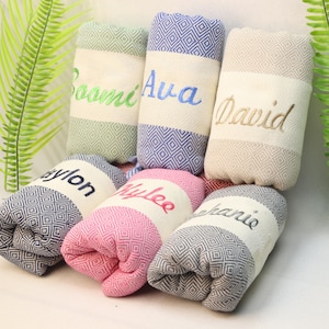 Personalized Turkish beach towel, Personalized gifts, Bachelorette party, Bridesmaid gifts, Wedding gift, Gift For Women, Gift For Her, Gift For Him, Home Gift, Home Decor, Turkish Beach Towel, Birthday Gift, Housewarming Gift, Anniversary gift, Gift for Kids, Party Favor, Custom gifts, Unique gifts, Handmade gifts, Gift for her, Gift for him, Gift for mom, Gift for dad, Anniversary gift, Birthday gift, Maid of honor gift, Bride gift box, Groomsmen gift, Housewarming gift, Newborn Baby Gift,