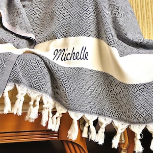 Personalized Gift for Wedding, Custom Bridesmaid Gift, Bachelorette Party Favor, Unique Wedding Keepsake, Personalized Towel for Bridesmaid