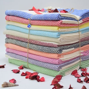 Personalized Turkish Cotton Towel: Beach, Bath, or Tea Towel