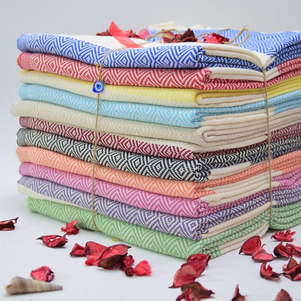 Turkish Hand Towel, Naturel Cotton Dish Towel, Organic Turkish Tea Towel, Washclothes, Kitchen Towel, Head Towel, wholesale towel,bulk towel