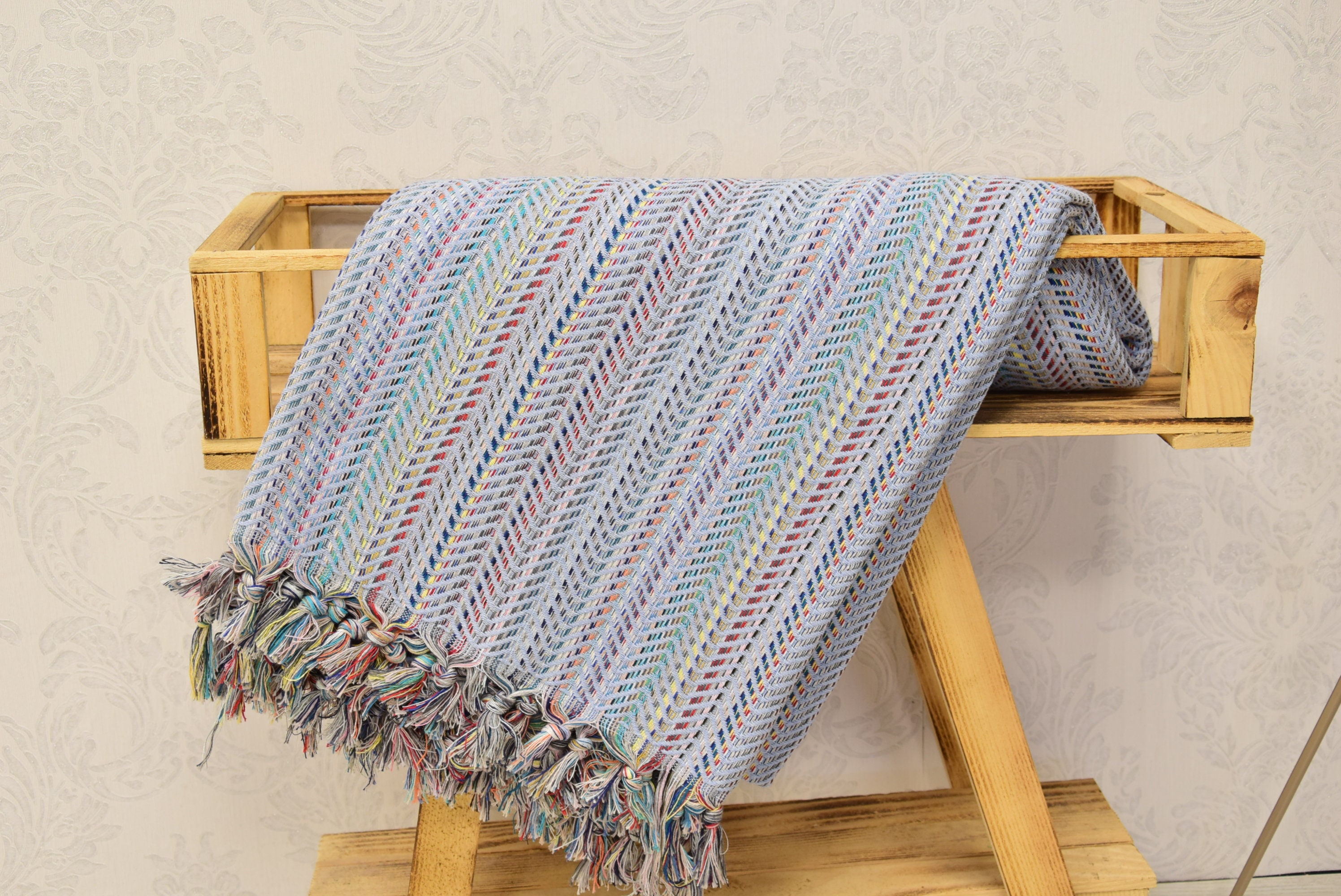 Turkish Multicolor Blanket Throw Blanket Bulk Blanket Etsy