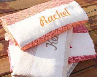 Gift for Her Personalized Turkish Towel, Personalized gifts, Bridesmaid gifts, Wedding gifts, Home gifts, Xmas Gift, Bachelorette Party Gift