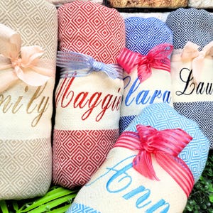 Personalized Gift  Towel, Bridesmaid Gifts, Bachelorette Party, Wedding Favor