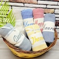 Personalized Embroidered Turkish Cotton Towel, Bridesmaid Gift