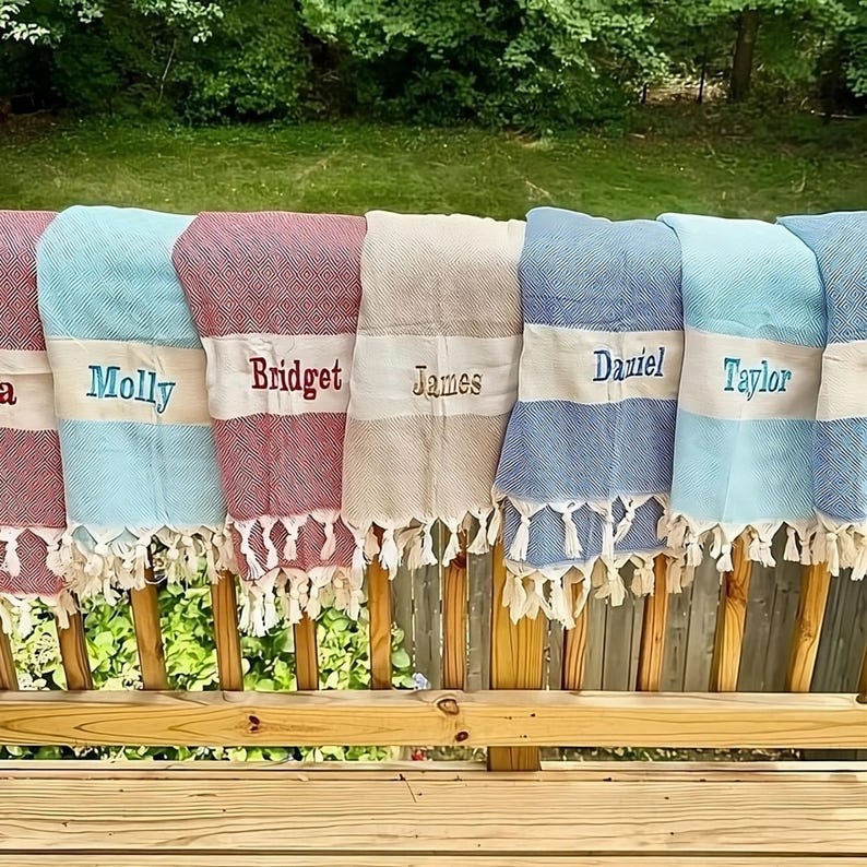 Personalized Turkish Beach Towel, Personalized Gifts, Bridesmaid Gifts, Bachelorette Party Favor, Wedding Gifts, Personalized Gift, Home Decor, Gift for Her, Gift for Kids, Personalised Gifts, Anniversary Gifts, School Gift, Girls Trip Gift, Couple Gifts, Gift for Him, Gift for Bride, Bath Towel, Yoga Towel, Picnic Towel, Beach Towel, Soft Towel, High Quality Cotton Towel, Personalized Gifts, Bridal Shower Favor, Beach Party Gifts, Party Decor, Bridesmaid Robes, Welcome Gift, Wedding Present