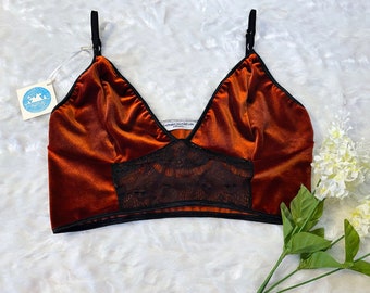 velvet bralette top
