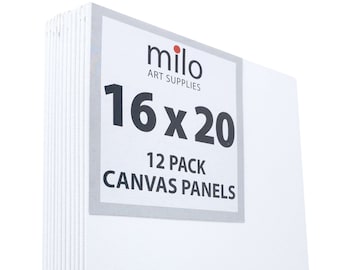 milo Canvas Panel Boards for Painting, 8x10 inches, 24 Pack