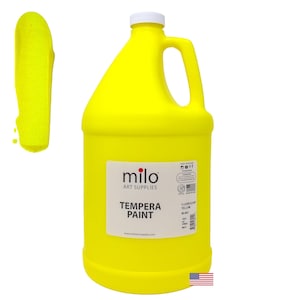 Neon Yellow Tempera Paint: 1 Gallon UV Black Light Reactive