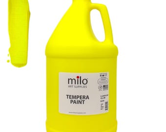 Neon Yellow Tempera Paint: 1 Gallon UV Black Light Reactive
