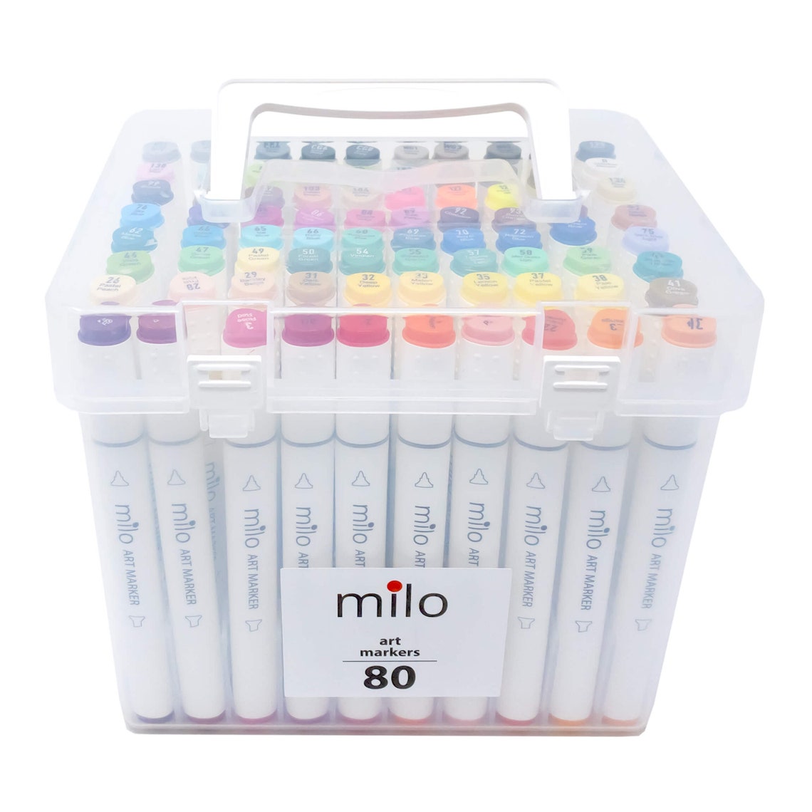 MILO 80 Art Marker Set Dual Tip Artist Markers Bullet Tip Etsy UK