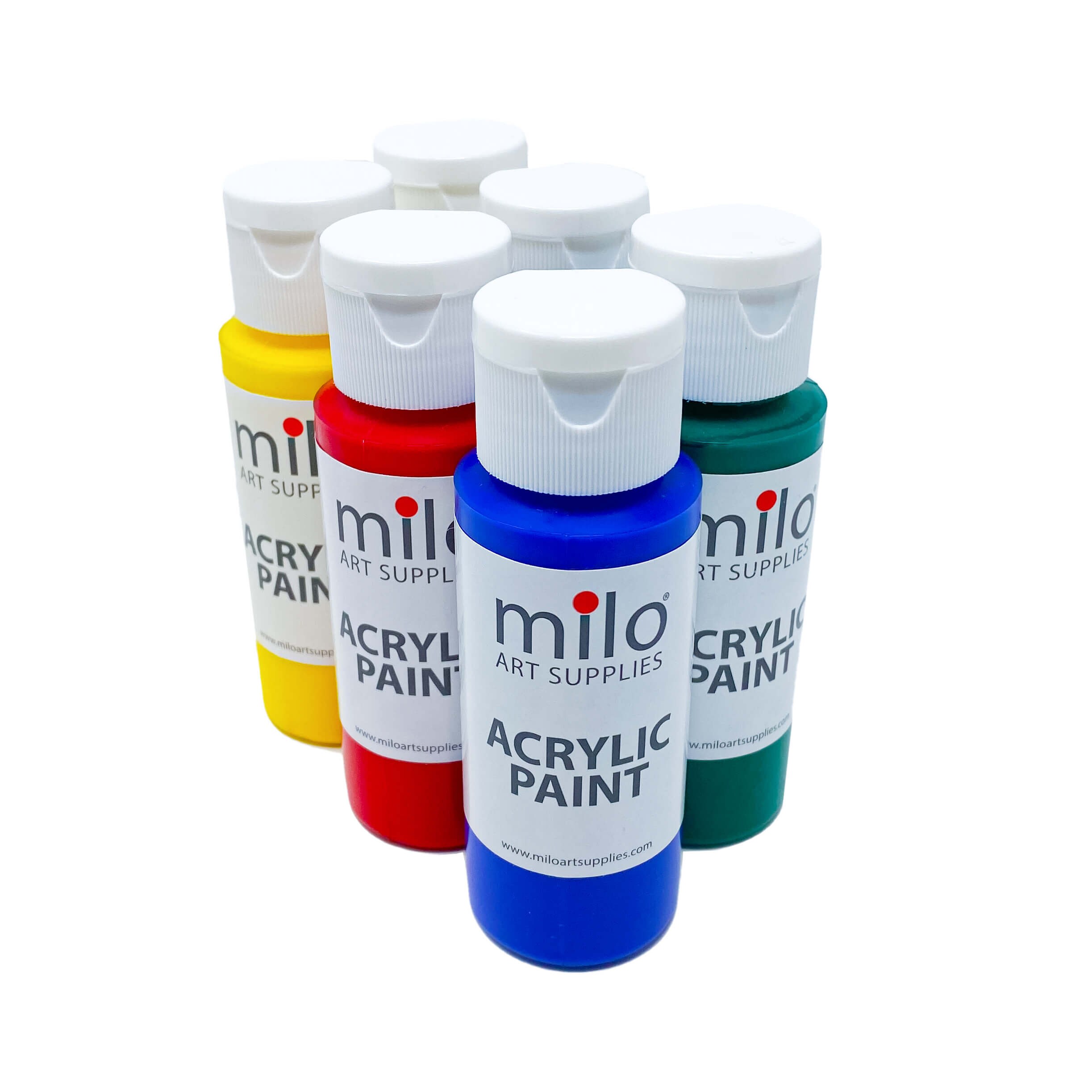 Milo Acrylic Paint 4 oz Bottles Set of 6 – Milo Art Supplies