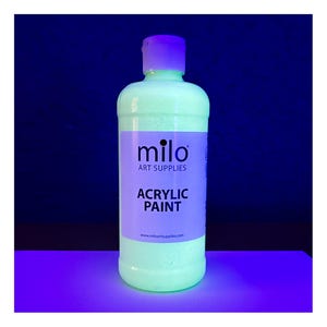 Milo Glow in the Dark Clear Acrylic Paint 16 oz Bottle