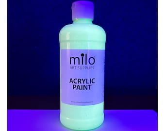 Milo Glow in the Dark Clear Acrylic Paint 16 oz Bottle