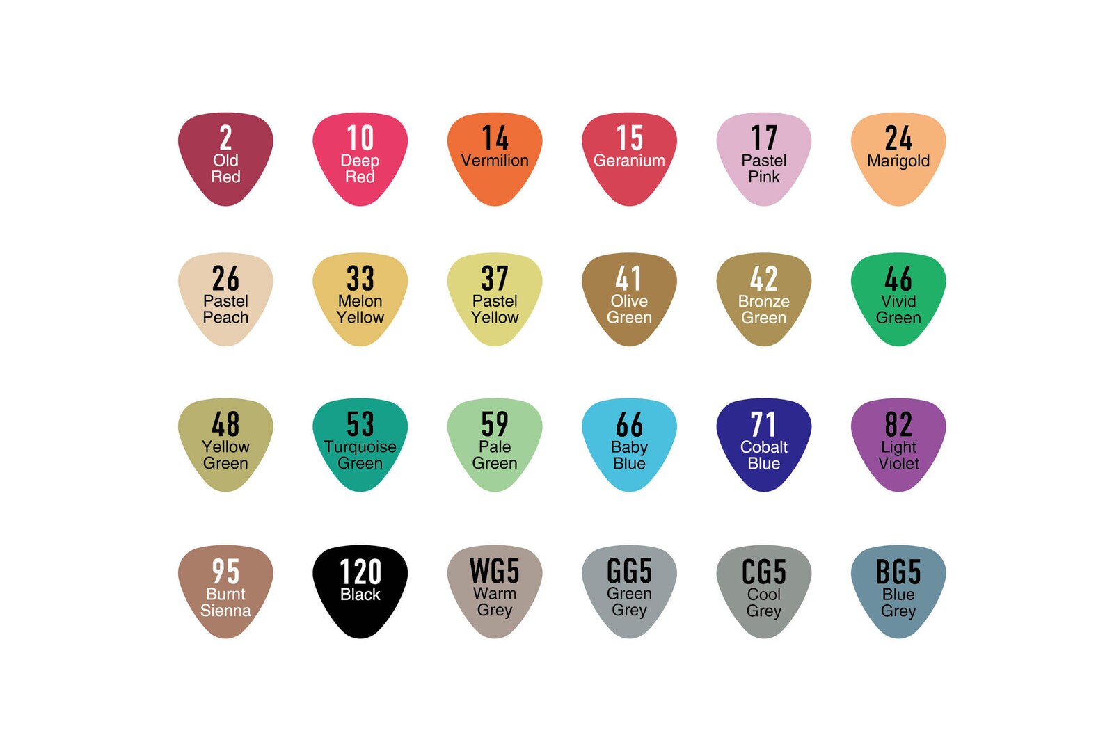 MILO 24 Art Marker Set Dual Tip Artist Markers Brush Tip and Etsy