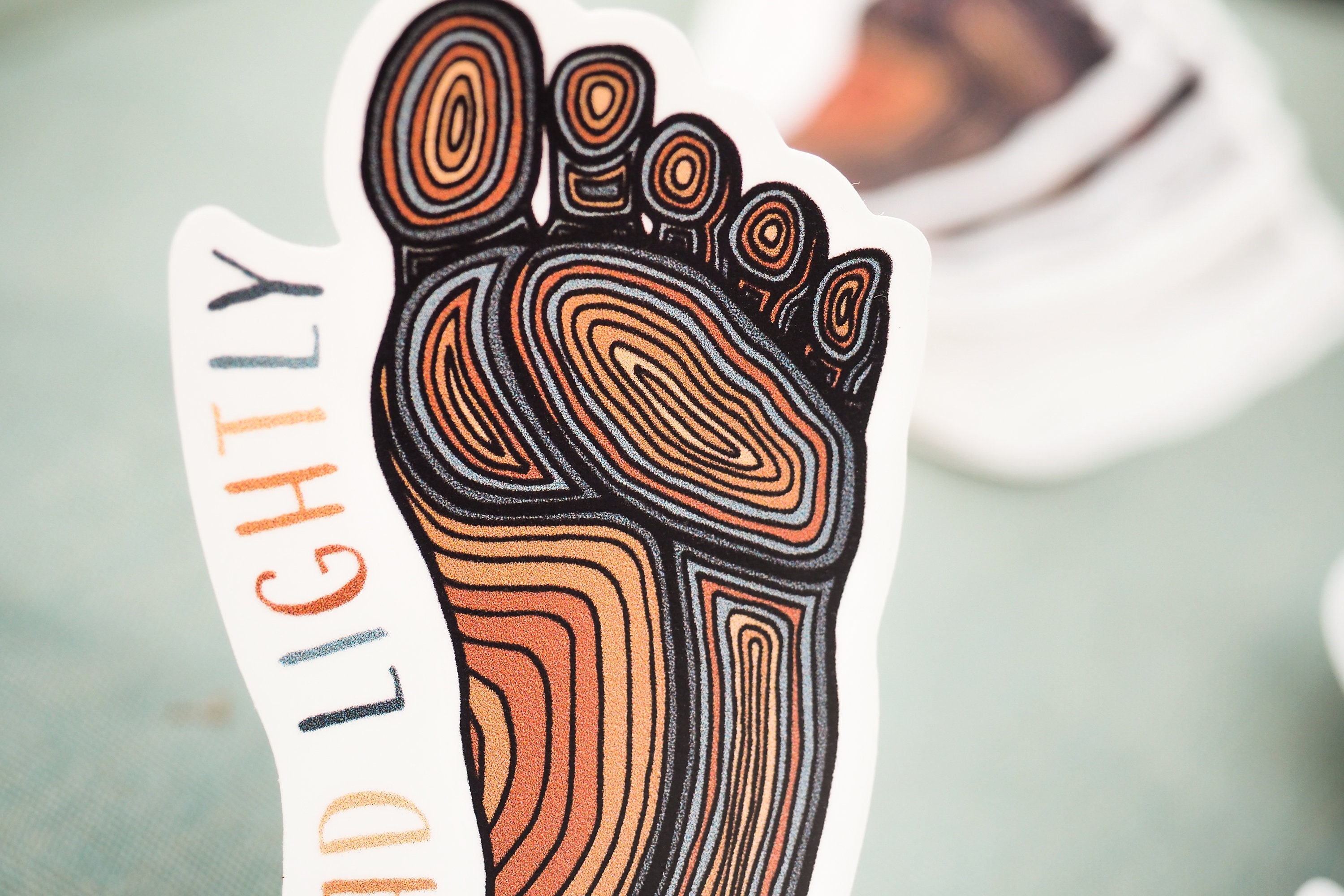 Tread Lightly Barefoot Sticker Conservation and Hiking Etsy