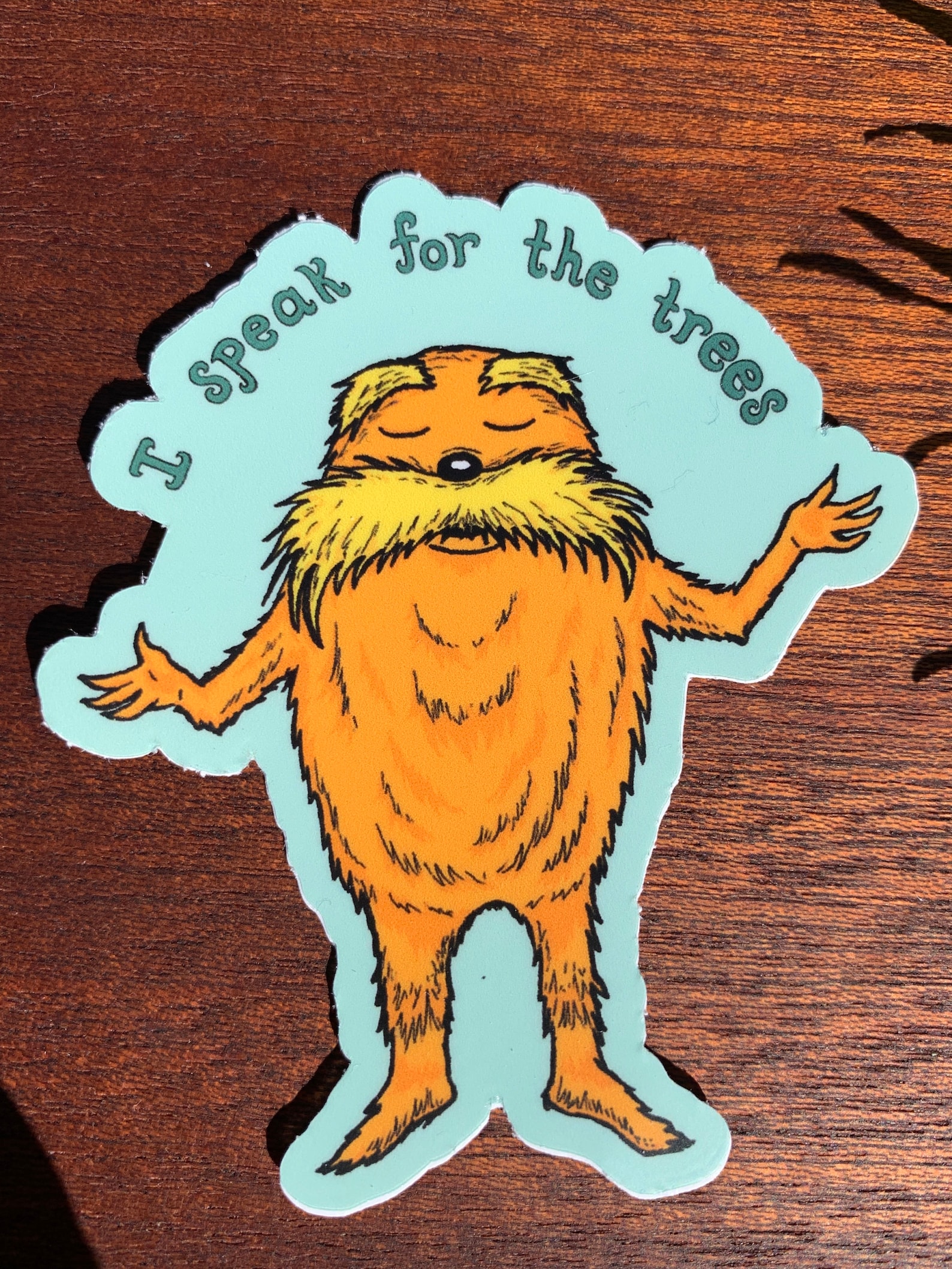 I Speak for the Trees Lorax Sticker Dr Seuss Netflix Etsy