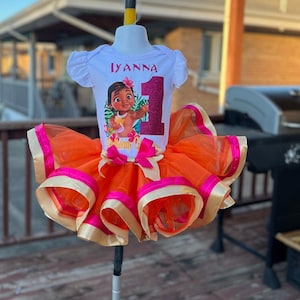 Moana 1st hot sale birthday outfit
