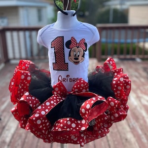 Baby minnie mouse 1st birthday outfit shop