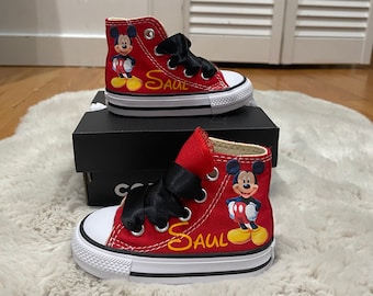 Mickey Mouse Sneakers shoes/ Mickey Mouse first birthday outfit boy/ Mickey Mouse custom shoes/ Mickey Mouse shoes/ 1st birthday boy/ party