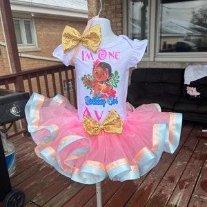 Moana tutu set, birthday outfit , baby Moana dress, Moana tutu dress,Moana  birthday shirt, Moana jeans jacket , Moana bling shoes