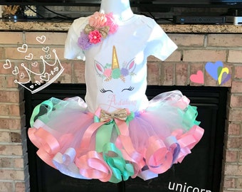 unicorn birthday dress size 8