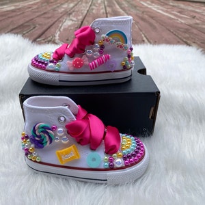 Candyland bling shoes, lollipop bling shoes, candyland outfit, rainbow bling shoes, candy land rhinestone shoes, donut shoes