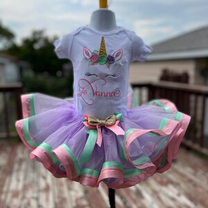 Unicorn tutu set. Unicorn birthday outfit. unicorn birthday shirt. Unicorn birthday shirt. Unicorn toddler set