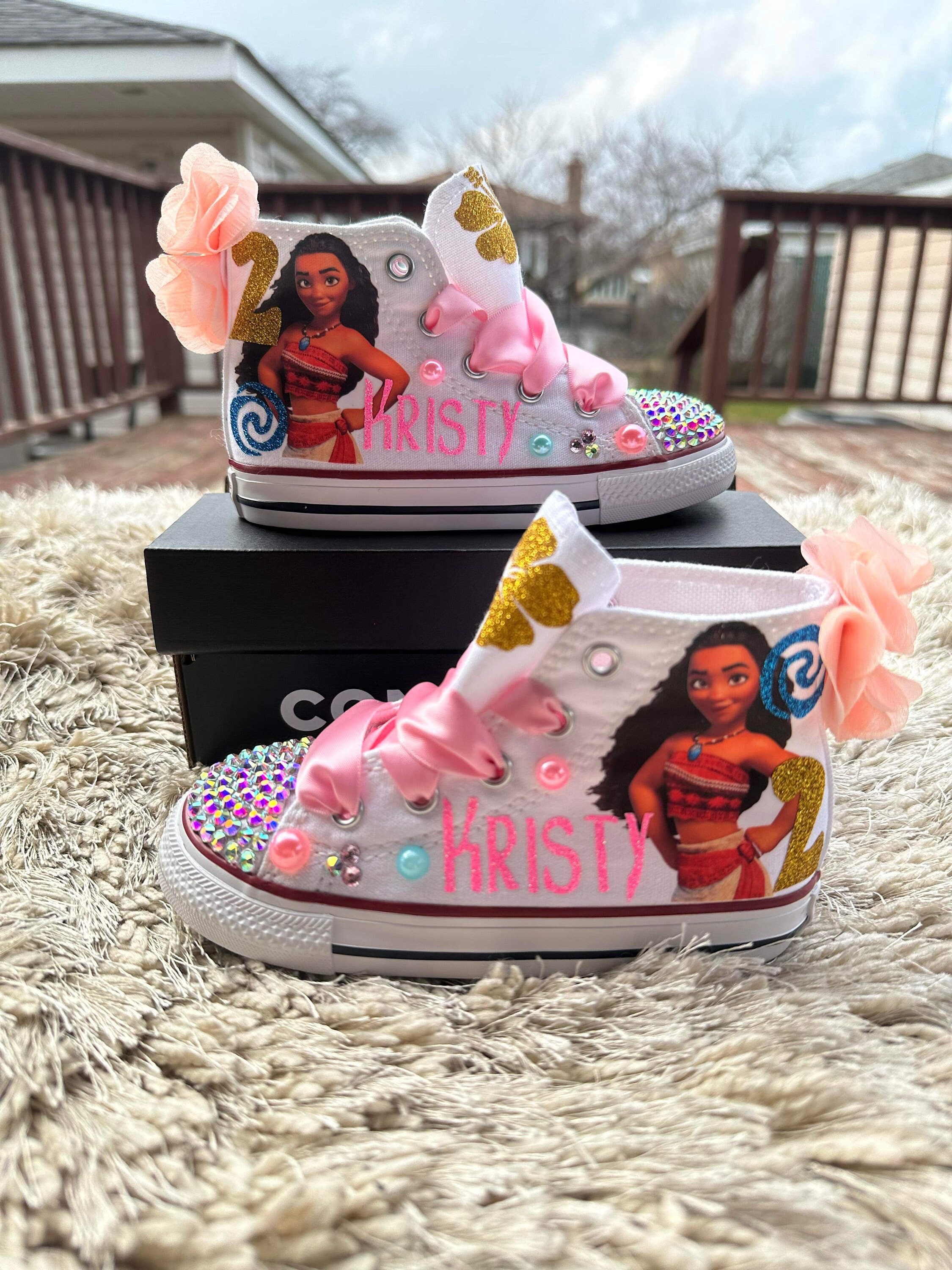 靴 moana Big Moana Bling Shoes, Moana Bling Converse Shoes, Moana