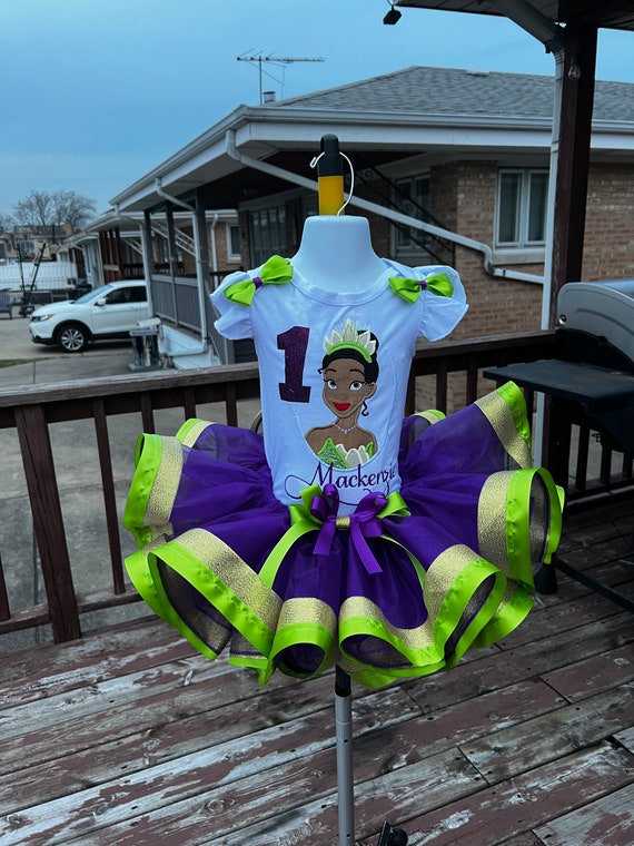 Princess tiana birthday outfit, princess and the frog tutu set princess  tiana birthday shirt, princess and the frog dress