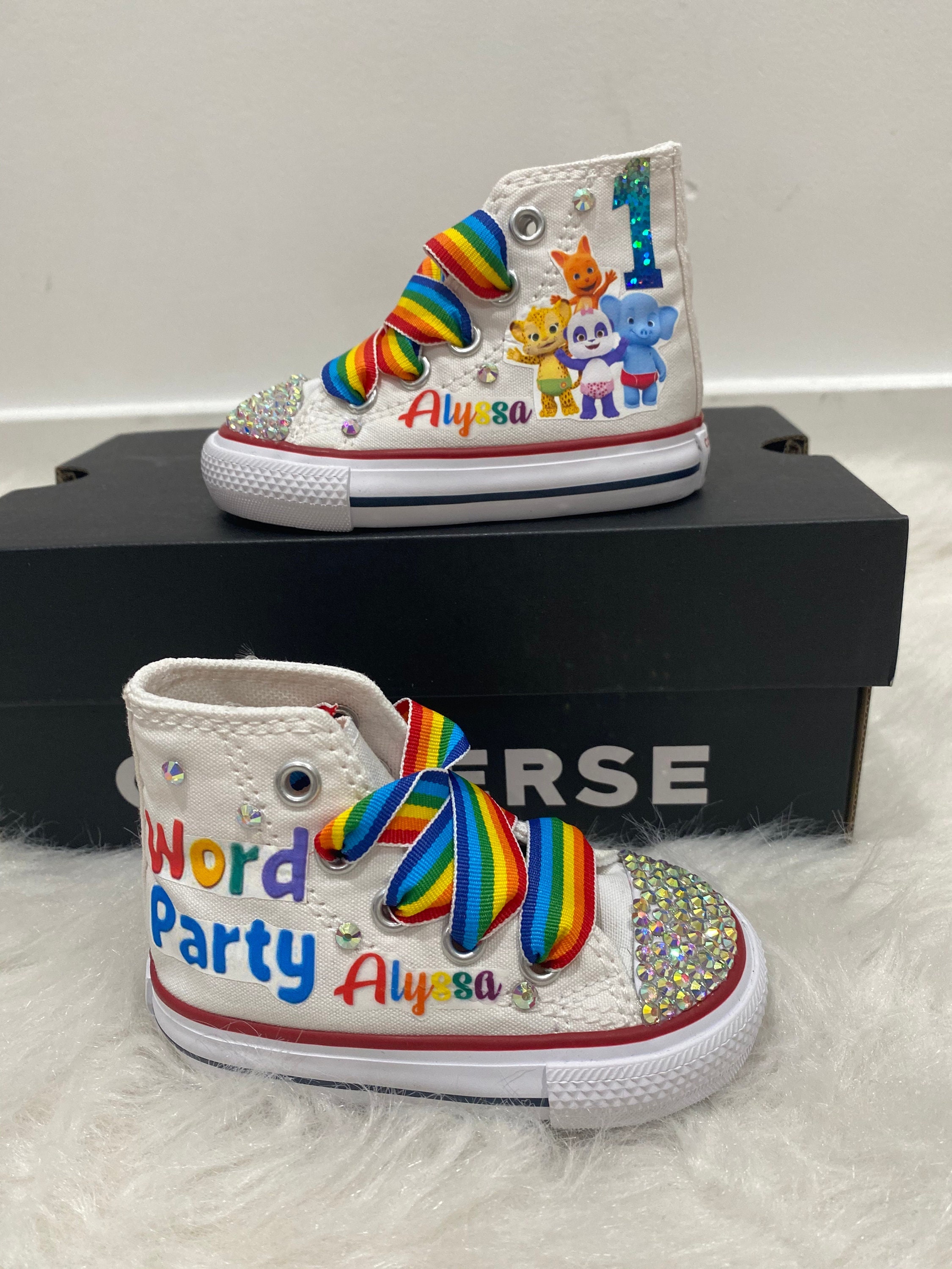 Word Party Converse - Etsy