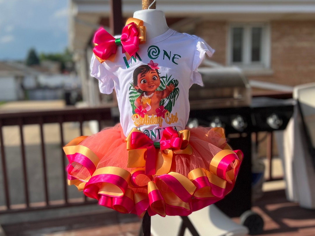 Moana Tutu Set Birthday Outfit Baby Moana Dress Moana Tutu Dress Hawaiian Princess Tutu Set moana Birthday Shirt Etsy Canada