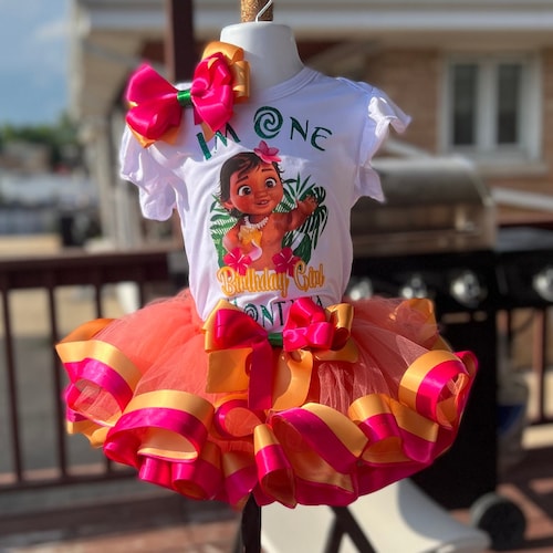 Moana Tutu Set Birthday Outfit Baby Moana Dress Moana Tutu Etsy