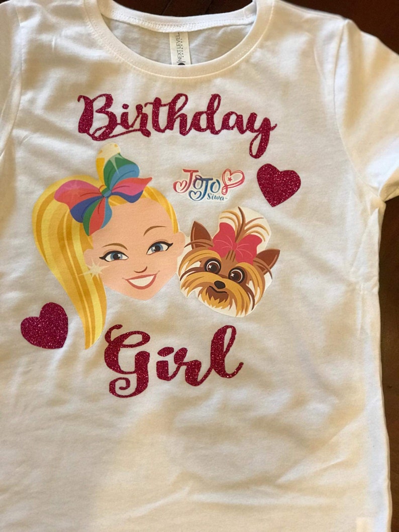 Jojo siwa birthday shirt jojo shirt jojo siwa personalized | Etsy