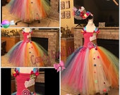 Candyland tutu dress | candy land dress | lollipop tutu dress| candyland costume dress for Halloween| birthday outfit | candy tutu dress