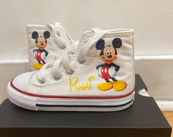 Mickey Mouse sneakers shoes/ Mickey Mouse first birthday outfit boy/ Mickey Mouse custom shoes/ Mickey Mouse shoes/ 1st birthday boy/ party