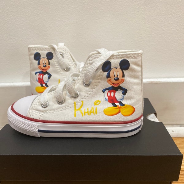 Mickey Mouse sneakers shoes/ Mickey Mouse first birthday outfit boy/ Mickey Mouse custom shoes/ Mickey Mouse shoes/ 1st birthday boy/ party