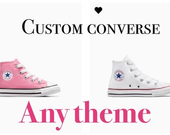 Custom bling converse, any themed , converse bling birthday outfit, create your own shoes, birthday outfit