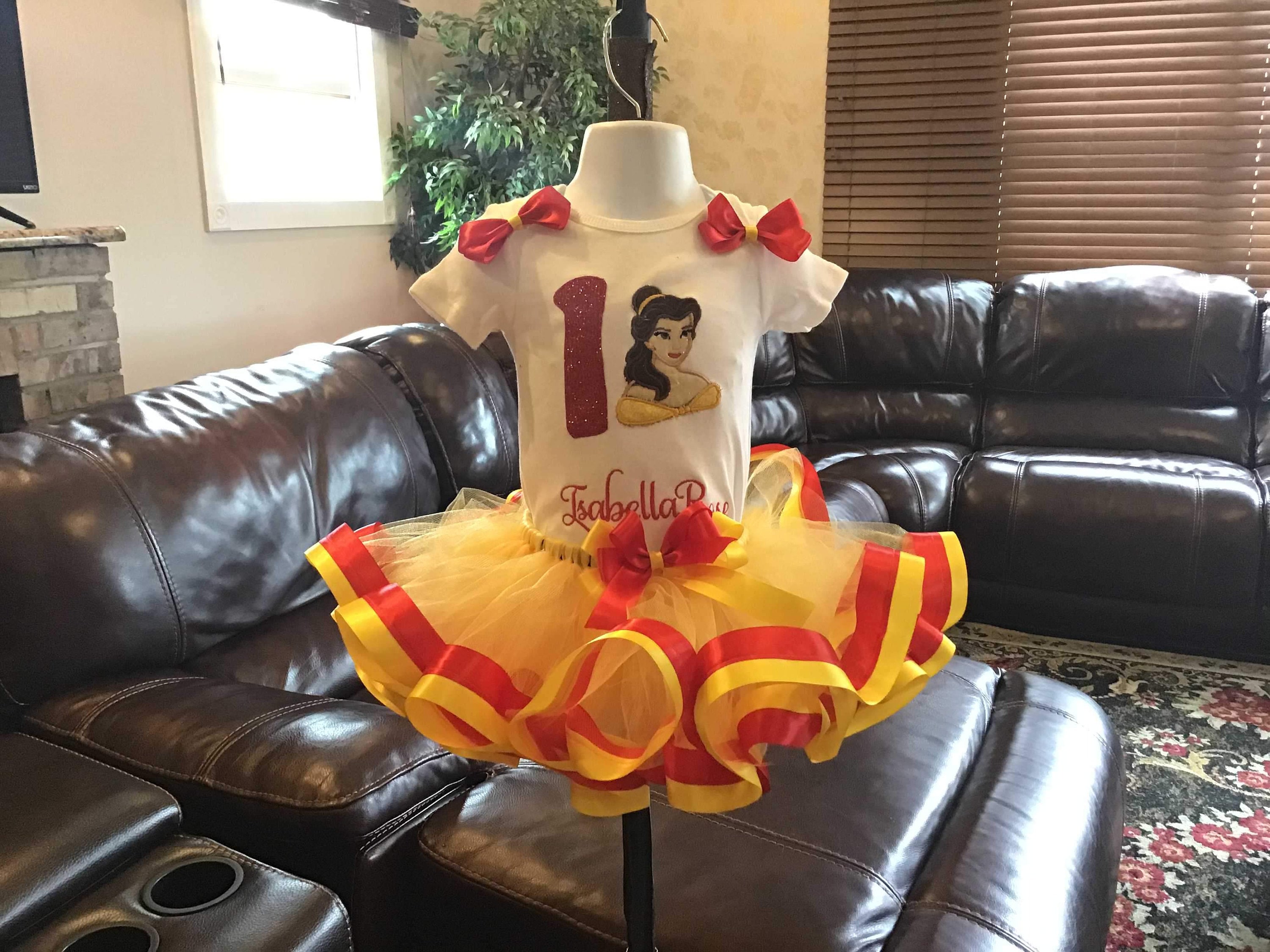 belle first birthday outfit