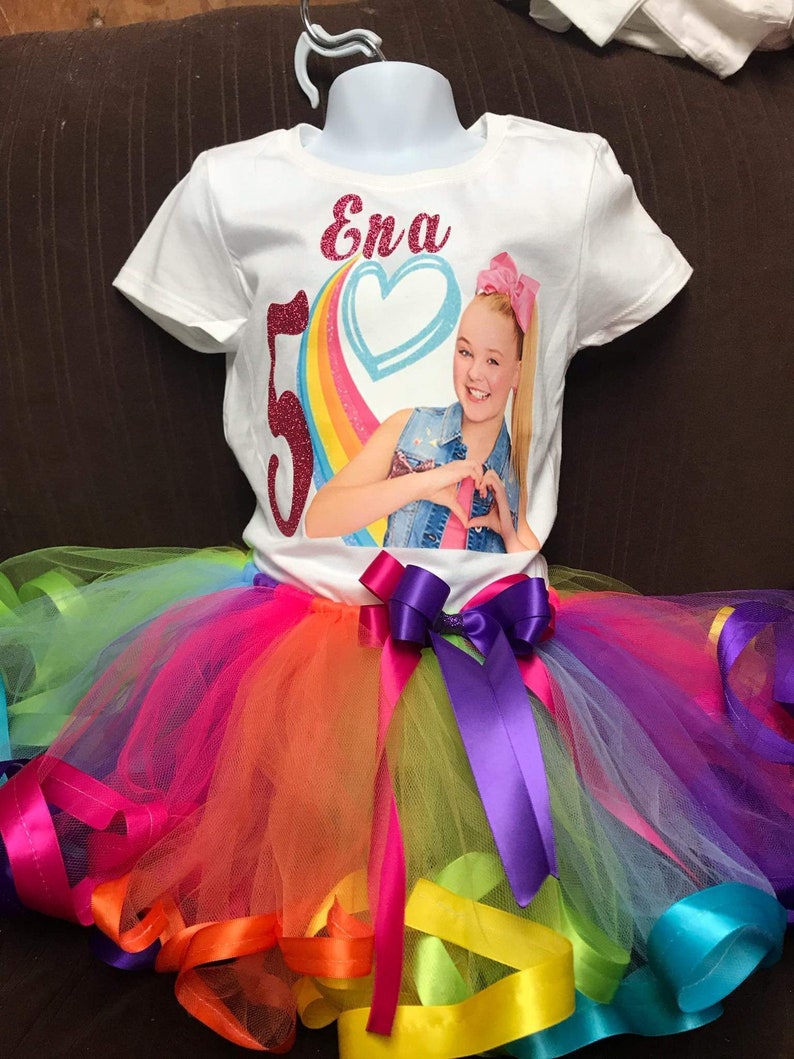 Jojo siwa tutu set /Rainbow tutu set/2pcs set /jojo siwa dress | Etsy