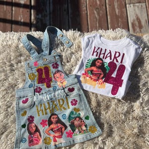 Any theme Custom denim birthday set, bling converse shoes, birthday outfit , overall skirt birthday outfit with shoes, overall denim dress