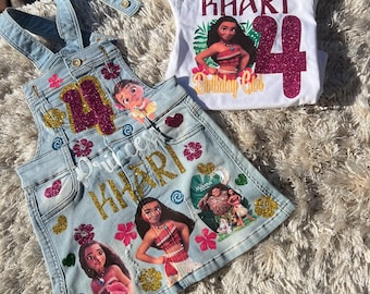 Custom overall dress denim birthday set, bling converse shoes, birthday outfit with shoes, overall denim dress any theme all sizes