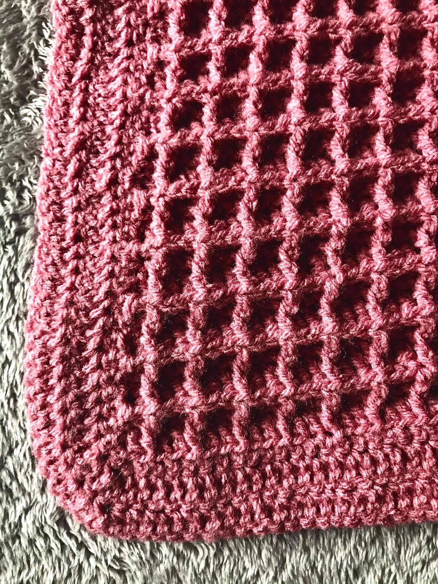 Kyla Waffle Crochet Blanket Pattern/ Waffle Blanket Pattern Etsy