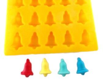 Bell 25 Cavity Flexible Silicone Molds for Cream Cheese Mints, Chocolate, Fondant, Gummy, Fat Bombs, Buttercream, Candy Melts, Cookie Dough