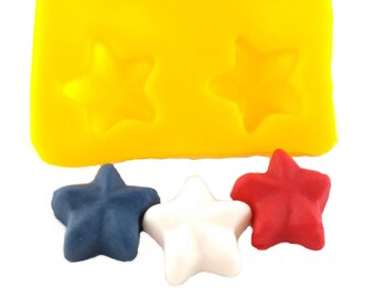 Star 4 Cavity Cream Cheese Mint Mold Candy Melts Fondant Chocolate Soap