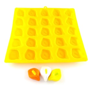 Calla Lilly 25 Cavity Cream Cheese Mint Mold Candy Melts Fondant Chocolate Soap