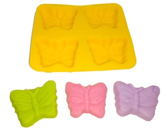 Butterfly 4 Cavity Cream Cheese Mint Mold Candy Melts Fondant Chocolate Soap